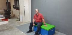 Kutulu Sepet Mavi Detay Fotoğrafı