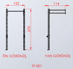 1 Rack 2 Bacak Spor Salonu Kullanımı