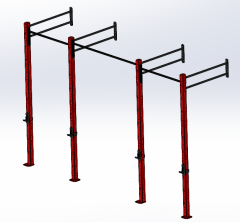 2 Rack 4 Bacak Spor Salonu Kullanımı