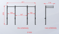 2 Rack 4 Bacak Detay Fotoğrafı