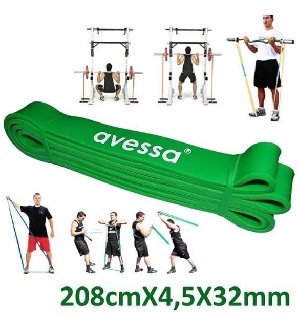 Avessa Latex Güç Bandı Direnç Lastiği Yeşil